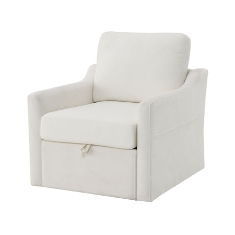 Swivel Arm Chair With Soft, Comfy Accent Chair For Living Room
