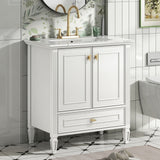 Freestanding Vanity With 1 Drawer & 2 Soft Close Doors With Door Mounted Storage