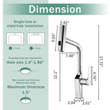 Touchless Kitchen Faucet With LED Display