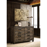 Bren - 8 Drawer Dresser With Pull Handles - Rustic