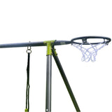 Interesting Six Function Swingset With Net Swing Metal Plastic Safe Swing Set 440Lbs For Outdoor Playground For Age 3+ With 31.5" Net Swing - /