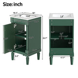 French Style Bathroom Cabinet With Sink, Adjustable Shelf