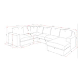 Melody - Contemporary Design Sectional Sofa