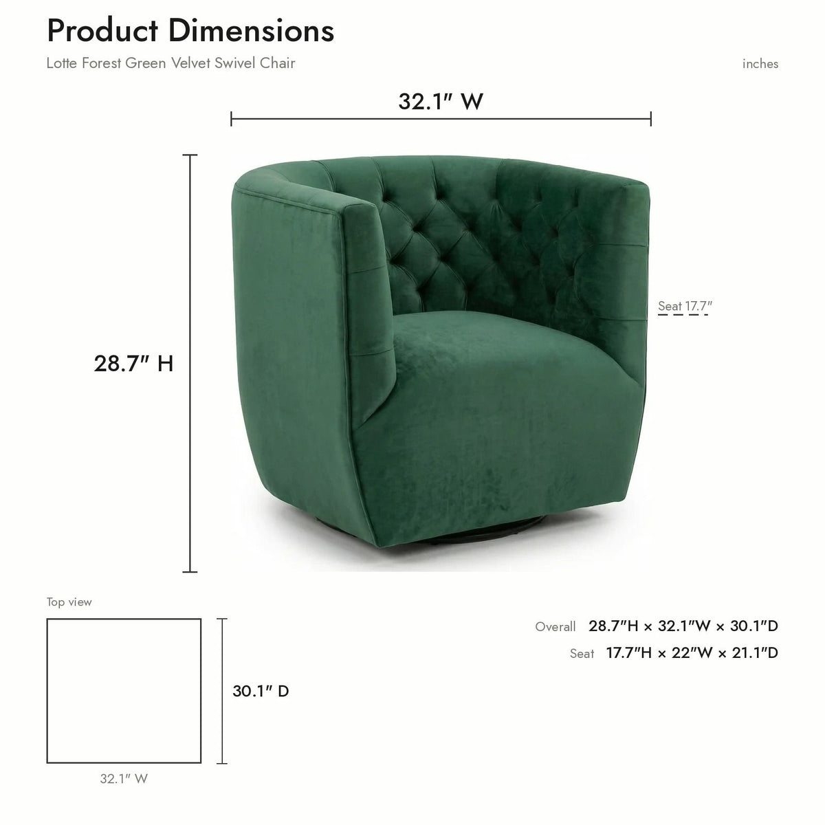 Delaney - Ergonomic Design Swivel Chair