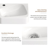 Wall Mounted Bathroom Sink With Faucet And Drain