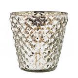 Scented Soy Wax Candle Glass (Set of 4) - Silver
