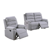 2 Piece Living Room Set With Manual Reclining Loveseat And Recliner