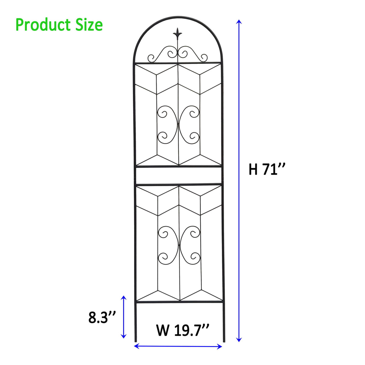 Garden Trellis, Rustproof Support For Climbing Plants