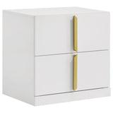 Lauryn - 2 Drawer Nightstand - Gloss White