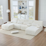 Oversized Sectional Sofa, Living Room Seating With Modular Design