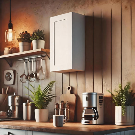 Shaker Wall Cabinet With 2 Adjustable Shelves