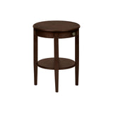 Accent Table, 2 Tier, Transitional - Espresso