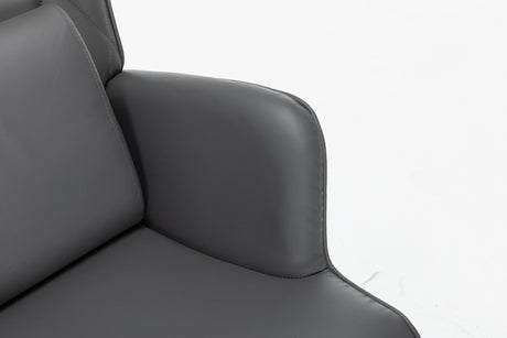 Rocking Accent Chair With Lumbar Pillow And Ottoman
