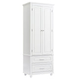 Tall Storage Cabinet With 2 Drawers For Bathroom
