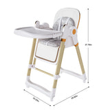 Convertible Baby High Chair To Rocker With 5 Point Harness
