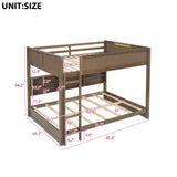 Bunk Bed With Storage Cabinets And USB Ports
