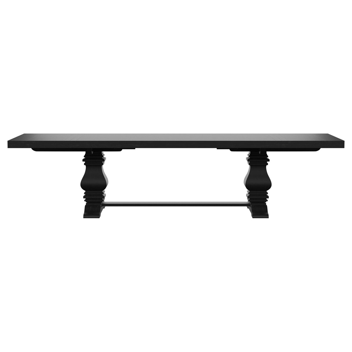 Extension Dining Table Set With Expandable Table With Upholstered Wingback Chairs