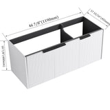 Contemporary Wall Mounted Bathroom Vanity With Soft Close Doors