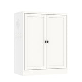 Pantry Cabinet With Adjustable Shelves Freestanding Kitchen Storage Organizer - White