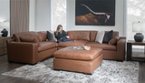 City Limits II 4-Piece Sectional & Ottoman - ARCDSCL+RACDSCL+LACDSCL+WEDSCL+OTDSCL
