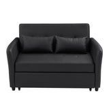 Convertible Sleeper Sofa Bed With 3 USB Ports