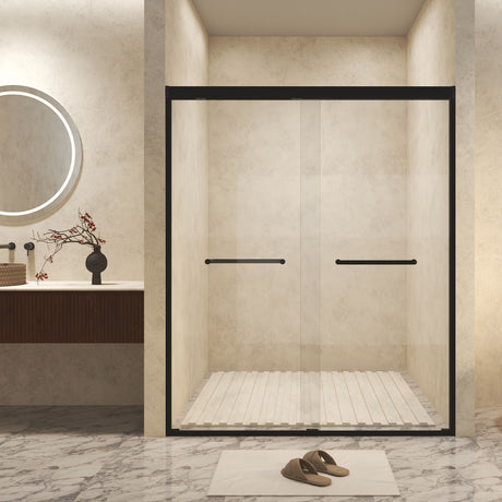Double Sliding Shower Door With Explosion Proof Film