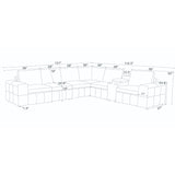 Modular Sectional With Large Square Arms
