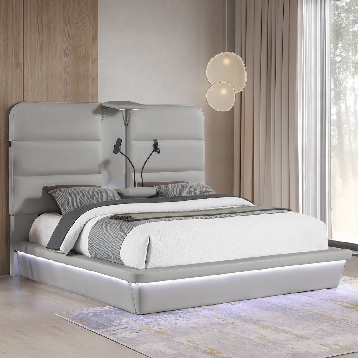 Futura - Upholstered Bed With Tall Headboard