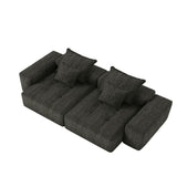 Modern Oversized Diy Combination, Modular Sectional Sofa With Pillows