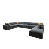 Custom Configuration Modular Sectional & Toss Pillows
