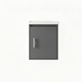 Floating Bathroom Vanity Combo, Wall Mounted Cabinet With Sink & Soft Close Doors For Small Bathrooms