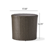 Keaton - Barrel Side Table - Gray