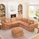 Sectional Sofa With Moveable Ottoman