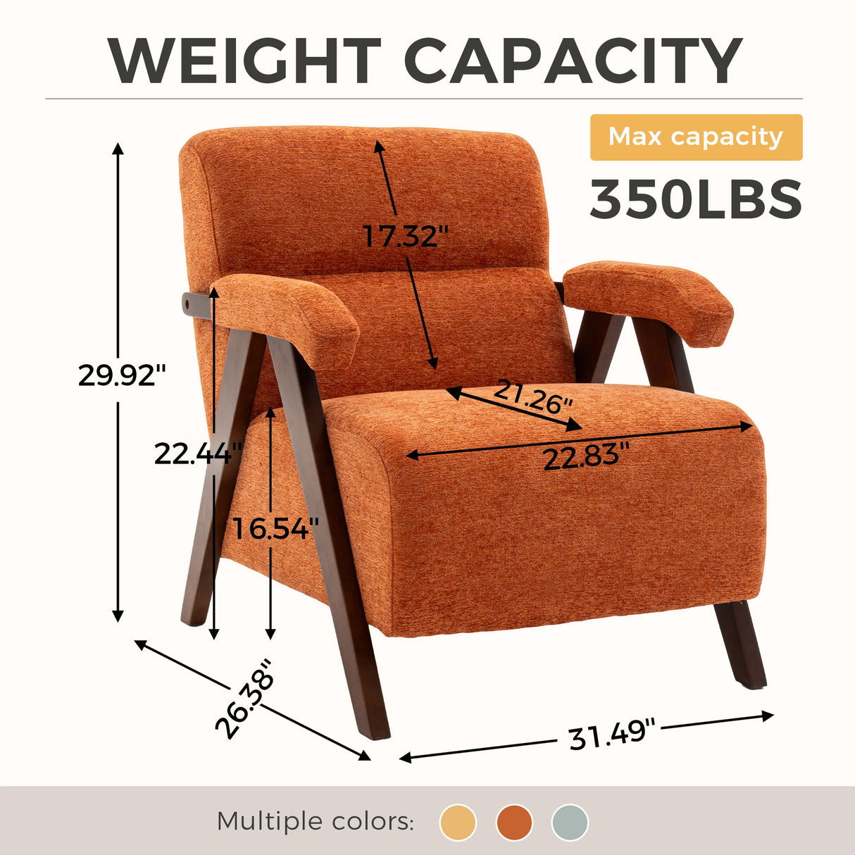 Modern Accent Chair With Tufted Armchair For Reading Room