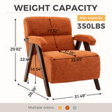 Modern Accent Chair With Tufted Armchair For Reading Room