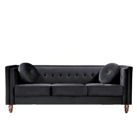 Chesterfield Sofa With Square Arms For Living Room