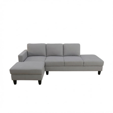 L - Shaped Sectional Sofa With Chaise & Ottoman