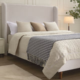 Harper - Tall Headboard Upholstered Bed / High Headboard / Elegant Simplicity / No Box Spring Needed