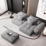 Modern Oversized, Modular Sectional Sofa With Pillows