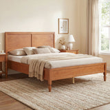 Classic Platform Bed Frame With Panel Headboard
