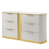 Giovanni - 6 Drawer Dresser (Only Dresser Included, Mirror Not Included) - White