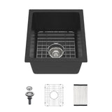 Quartz Composite Undermount Single Bowl Kitchen Sink