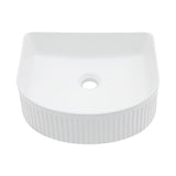 Vessel Bathroom Sink With Design - White