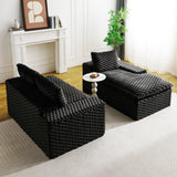 Modular Sofa, Convertible Twin Seat With Chaise Lounge