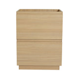 Modern Freestanding Bathroom Vanity Cabinet With Double Drawer