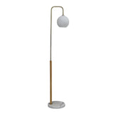 Tall Corner Floor Lamp For Living Room - White