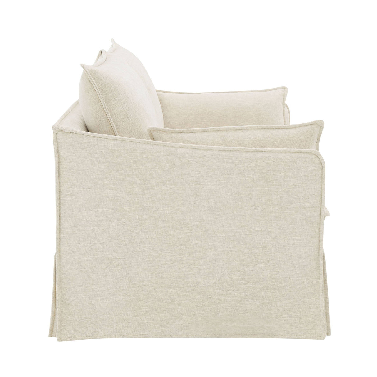 Shane - Loveseat With 2 Pillows - Beige