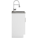 Hennessy - Deluxe Laundry Cabinet With Faucet And Stainless Steel Sink