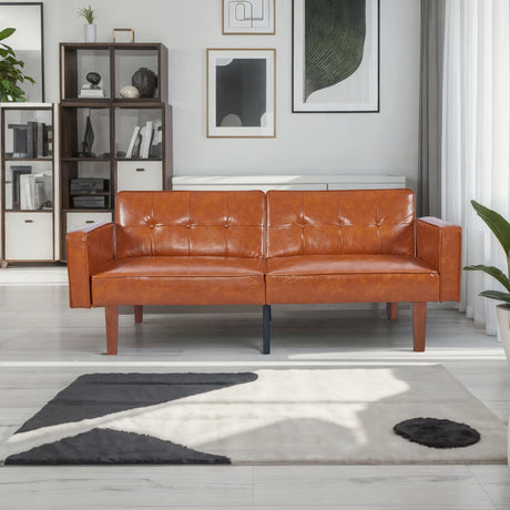 3 Position Split Back Futon Sofa Bed For Living Room