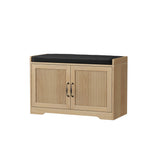 Entryway Shoe Bench With Double Doors